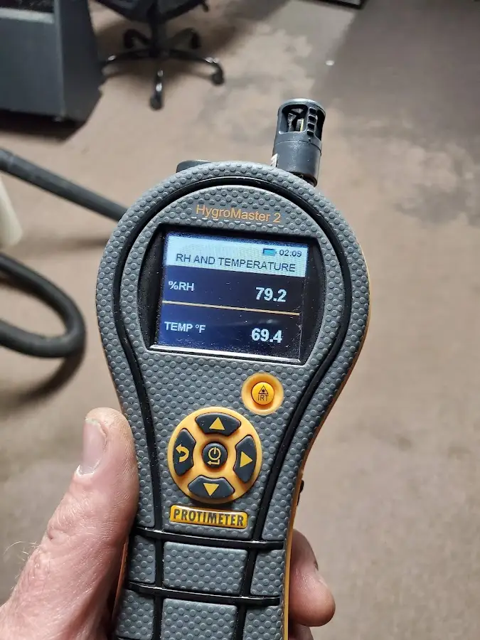 Moisture meter humidity assessment for Fire & Smoke Damage Restoration in Brenham