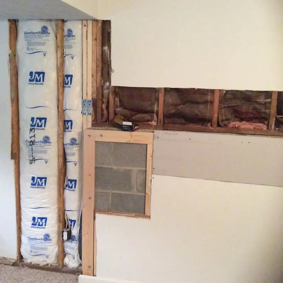 Wall insulation replacement during Odor Removal & Deodorization in Brenham